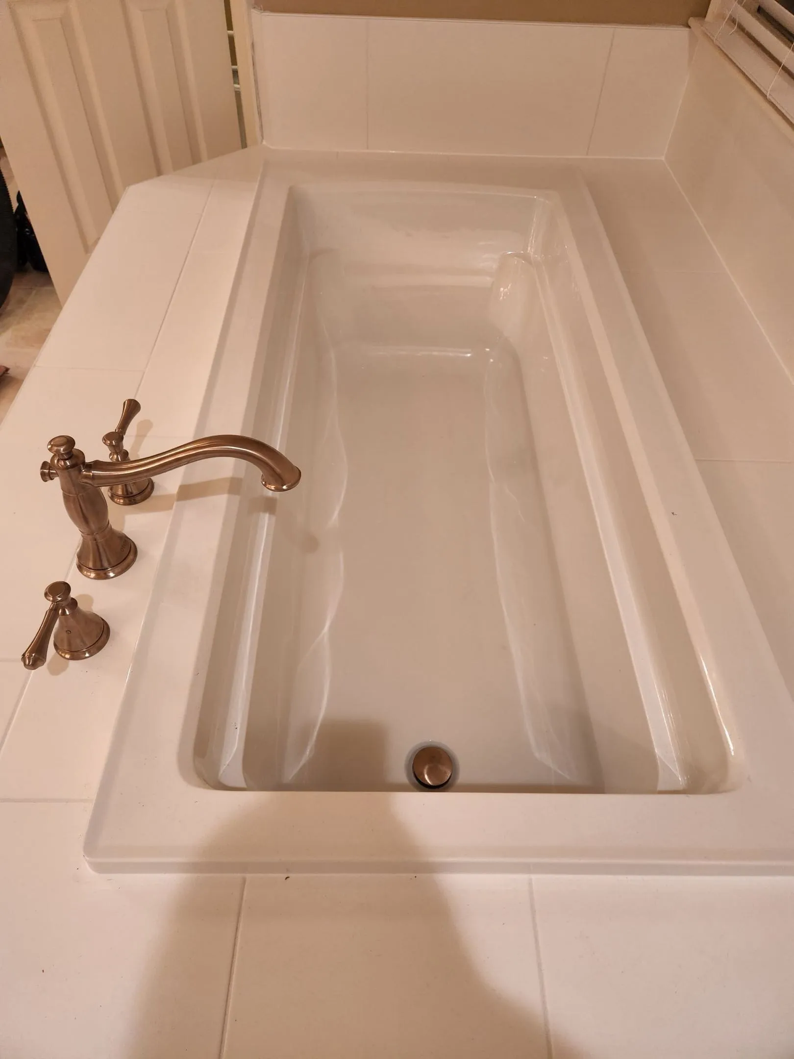 New bathtub installation as part of bathroom plumbing upgrade Charlotte NC