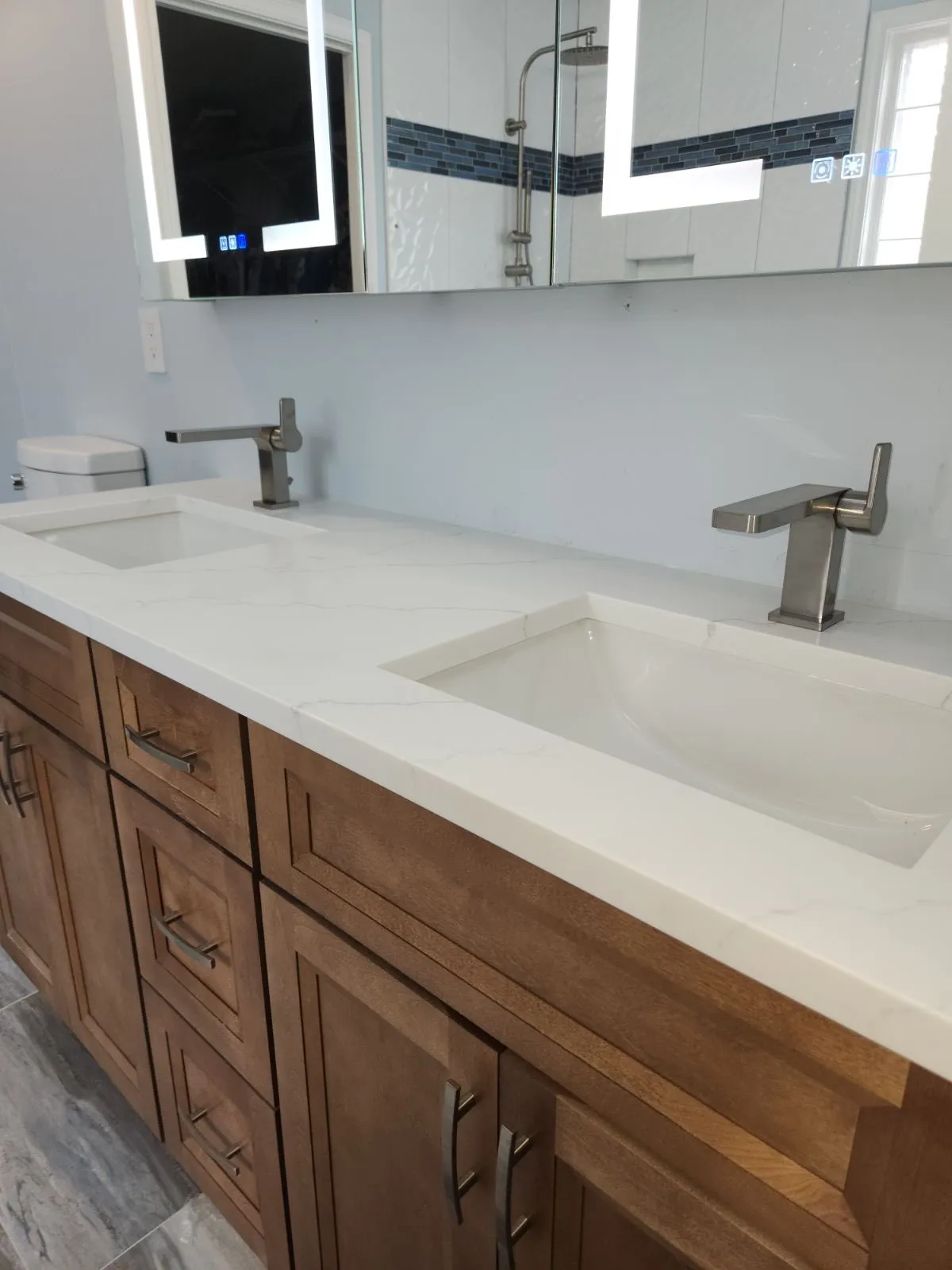 Double vanity sink installation — Direct Service Plumbing Charlotte NC