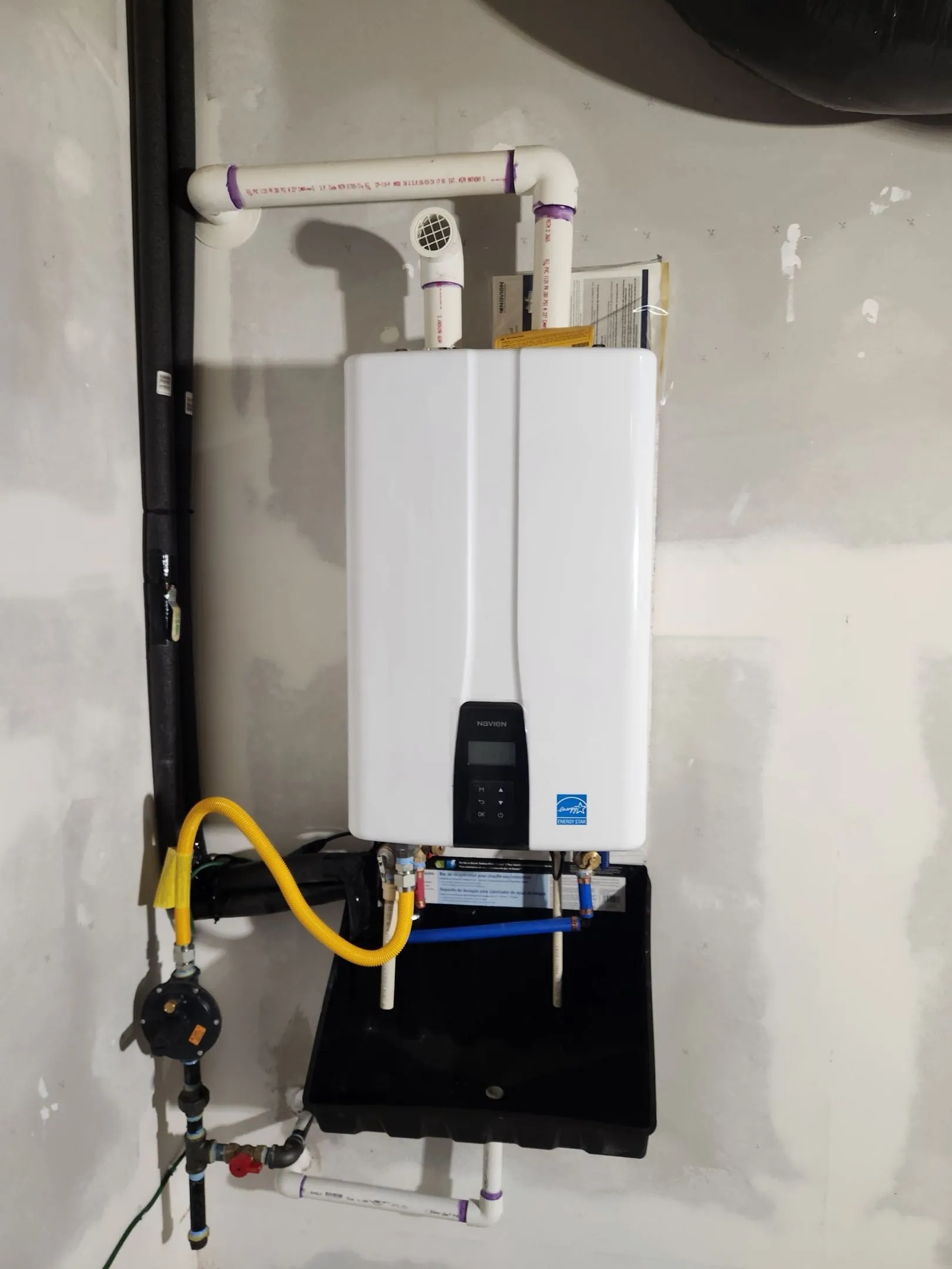 Navien tankless water heater installation — Direct Service Plumbing Charlotte NC