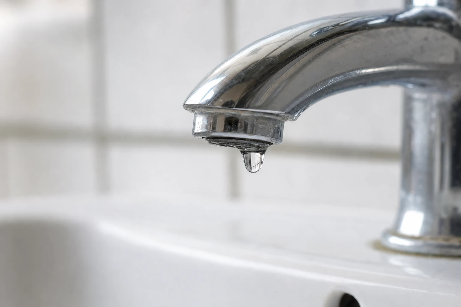A dripping faucet — a nagging fix worth handling before it wastes water